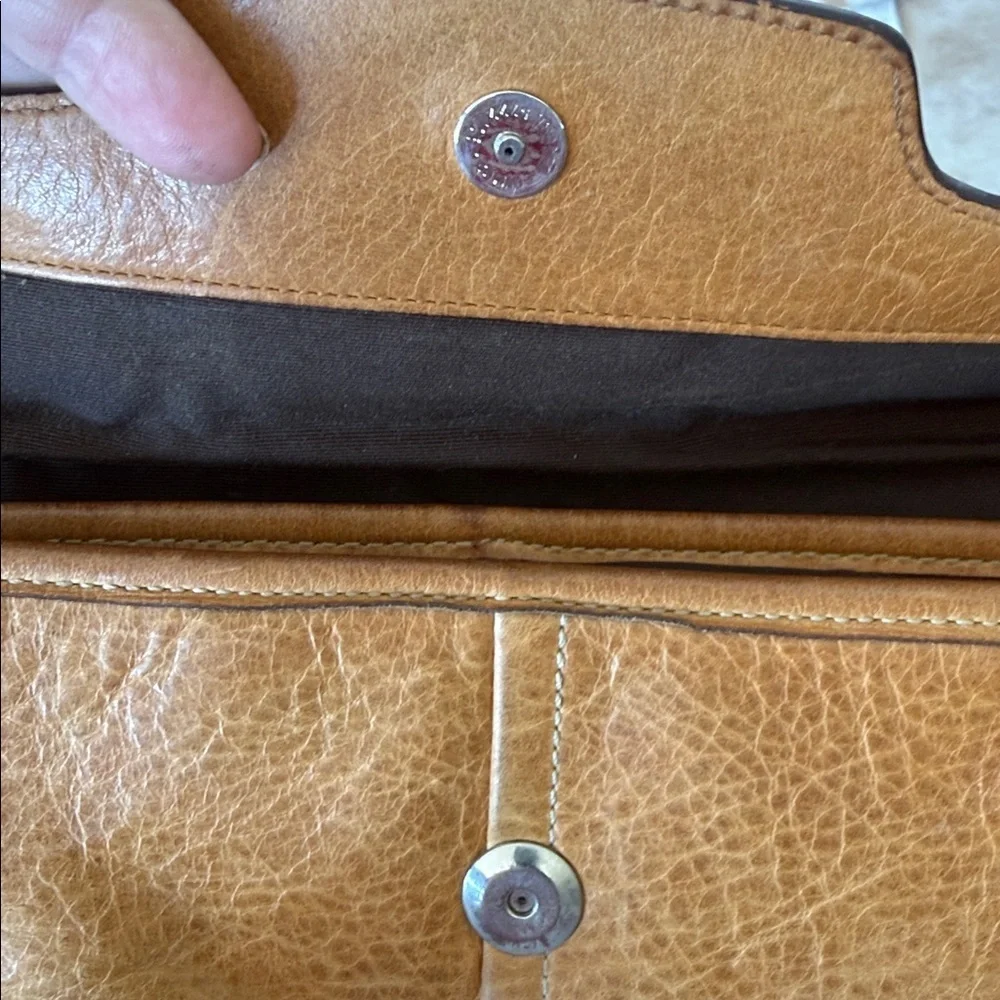 vintage Y2K Coach Hampton satchel in a tan color leather silver studs braided